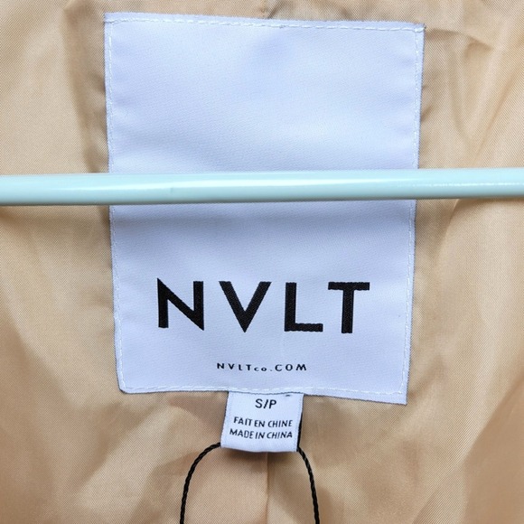 NVLT Faux Fur Teddy Button Coat Size Small Fall Jacket Chic Old Money - Picture 5 of 16